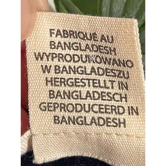 Christian Siriano Linen Blend Cropped Vest Top Navy Blue size10 NWT - Picture 7 of 10